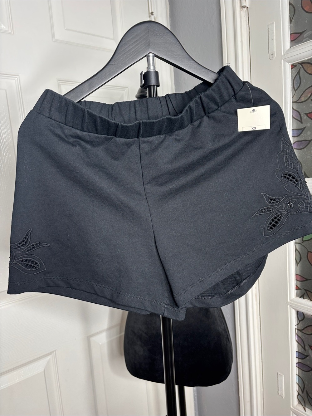 a new day Black Athletic Shorts with Elastic Waist